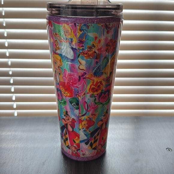 Alice In Wonderland Fabric Epoxy 32oz Tumbler - Picture 5 of 11